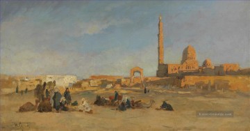  life Malerei - Blick auf die Kalifengr ber von kairo Hermann David Salomon Corrodi orientalische Kulisse